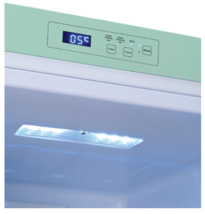 EuropAce 170L Retro 2 Door Bottom Mount Fridge | No-Frost, Fast Freeze, Fast Cooling, Eco Mode (ER7178AGN)