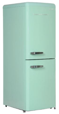EuropAce 170L Retro 2 Door Bottom Mount Fridge | No-Frost, Fast Freeze, Fast Cooling, Eco Mode (ER7178AGN)