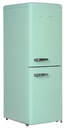 EuropAce 170L Retro 2 Door Bottom Mount Fridge | No-Frost, Fast Freeze, Fast Cooling, Eco Mode (ER7178AGN)