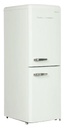 EuropAce 170L Retro 2 Door Bottom Mount Fridge | Upgraded 3 Ticks, Fast Freeze, Fast Cooling (ER7178AWH)