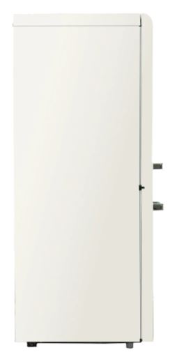 EuropAce 170L Retro 2 Door Bottom Mount Fridge | Upgraded 3 Ticks, Fast Freeze, Fast Cooling (ER7178AWH)