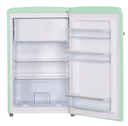 EuropAce 108L Retro 1 Door Fridge (ER5118EGN) Pastel Green