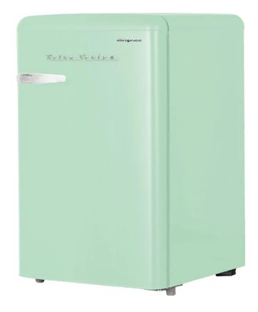EuropAce 108L Retro 1 Door Fridge (ER5118EGN) Pastel Green