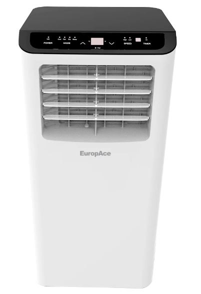 EuropAce [2025 Model] 250 Sqft Compact Portable Aircon | 40% Energy Saving, Compact Size, 5y Compressor Warranty (EGAC10A6)