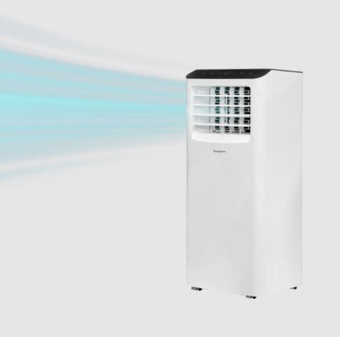 EuropAce [2025 Model] 250 Sqft Compact Portable Aircon | 40% Energy Saving, Compact Size, 5y Compressor Warranty (EGAC10A6)