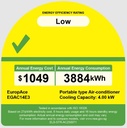 EuropAce [2025 Model] 14,000 BTU Compact Series Green Portable Aircon | 320 sqft, Compact Size (EGAC14E3)