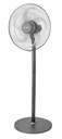 EuropAce 18” DC Stand Fan with Remote | Energy Efficient, Low Noise & Powerful Airflow | Ideal for Large Rooms & Open Spaces | (ESF5185EDCR) Metallic Grey
