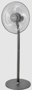 EuropAce 18” DC Stand Fan with Remote | Energy Efficient, Low Noise & Powerful Airflow | Ideal for Large Rooms & Open Spaces | (ESF5185EDCR) Metallic Grey