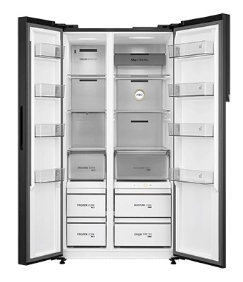 Toshiba 623L Side-by-side Fridge GR-RS780WI-PGX(22) Black Glass