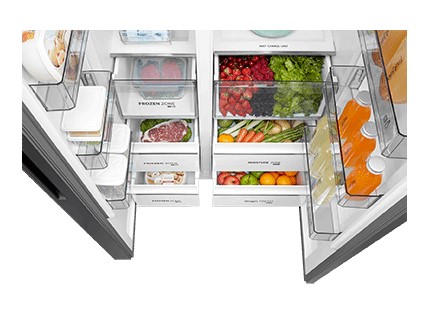 Toshiba 623L Side-by-side Fridge GR-RS780WI-PGX(22) Black Glass