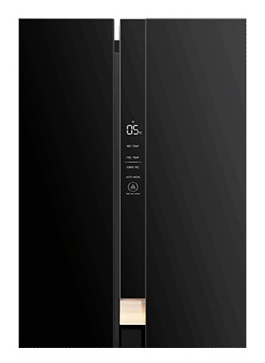 Toshiba 623L Side-by-side Fridge GR-RS780WI-PGX(22) Black Glass