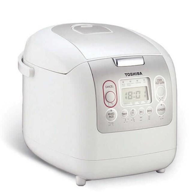 Toshiba 1.0L Micom Rice Cooker RC-10NMFEIS White