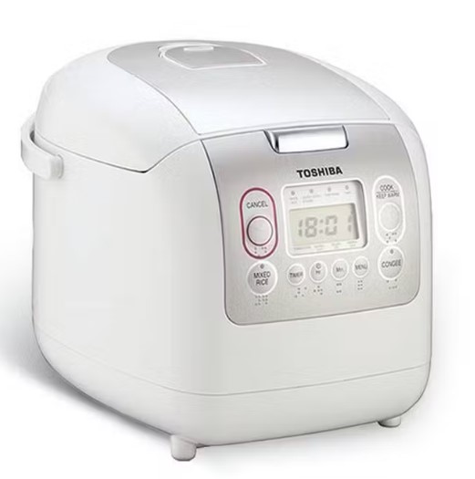 Toshiba 1.8L Electric Rice Cooker RC-10NMFEIS White
