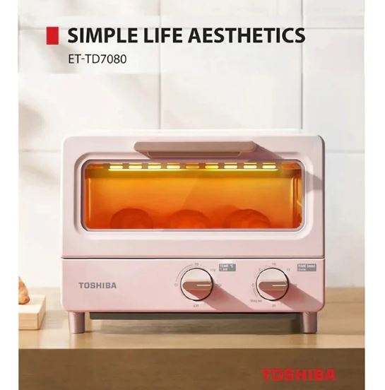 Toshiba 8L Toaster Oven ET-TD7080(PN) Pink