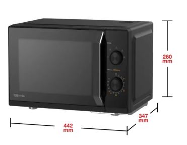 Toshiba 20L Microwave Oven MW3-MM20PE(BK) Black