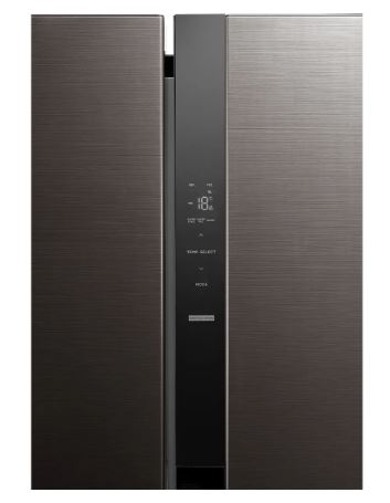 Midea 548L Side-by-side Fridge MDRS710FIE28SG Jazz Black