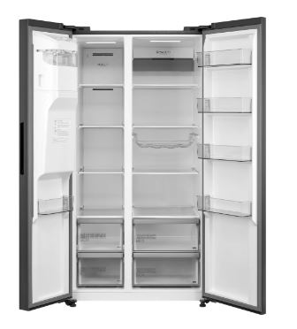 Midea 574L Side-by-side Fridge MDRS761MYC45SG Dark Grey