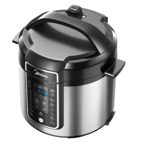 Midea 6L InnerChef Pressure Cooker MYCS-C6037P Black Cover & Silver Body