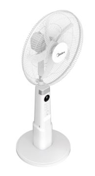 Midea Dc Motor 18 Inch Rechargeable Fan MFS180ROAPWH White