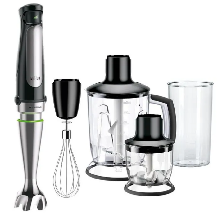 Braun MultiQuick 7 Hand Blender (MQ 7045 X) Premium Black / Brushed Stainless Steel