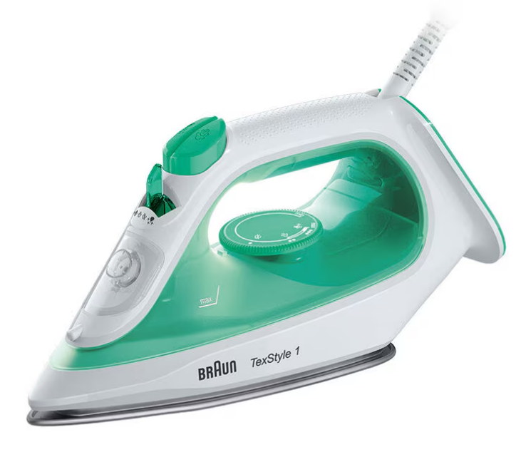 Braun TexStyle 1 Steam Iron (SI1040) Green/White