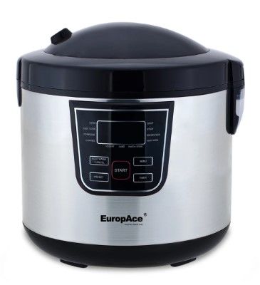 EuropAce 1.8L Multi-Function Rice Cooker | Non-Stick Pot ERJ185P