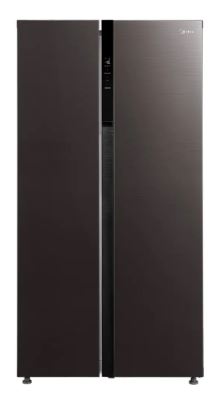 Midea 548L Side-by-side Fridge MDRS710FIE28SG Jazz Black
