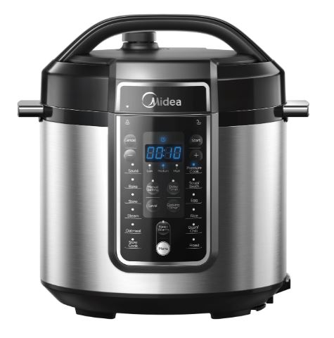 Midea 6L InnerChef Pressure Cooker MYCS-C6037P Black Cover & Silver Body