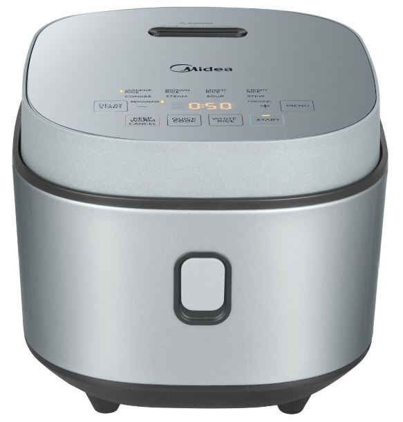 Midea 1.0L Rice Cooker MRD100T2BDG Silver