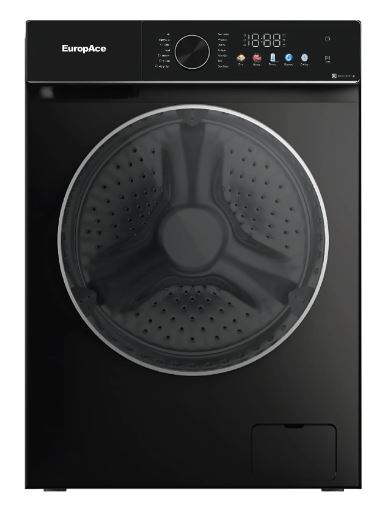 EuropAce 10+7KG Steam Washer Dryer | Direct Drive Motor, 99.9% Anti-Bacterial (EWD8107DGY)