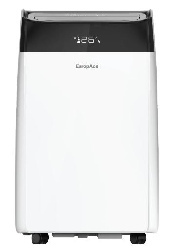 EuropAce [2025 Model] 13,000 BTU Air Purifying Dual Hose Portable Aircon with WiFI (4-IN-1) | 290sqft, 99.97% Airborne Particles Removal, Smart WiFi, Front LED Display (EPAC13E6UV)