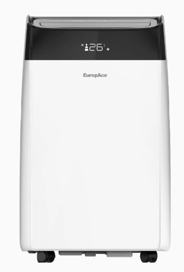EuropAce [2025 Model] 15,000 BTU Air Purifying Dual Hose Portable Aircon with WiFi (4-IN-1) | 320sqft, 99.97% Airborne Particles Removal, Smart WiFi, Front LED Display (EPAC15E6UV) 