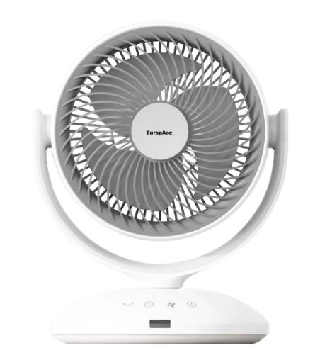 EuropAce 7" Desk Fan with Digital Control(EDF3731DWH) 