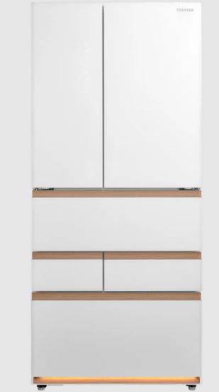 Toshiba 684L Multi-Door Fridge GR-RM919WI-PGX(B3) Matte White Glass
