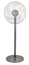 EuropAce 18” DC Stand Fan with Remote | Energy Efficient, Low Noise & Powerful Airflow | Ideal for Large Rooms & Open Spaces | (ESF5185EDCR) Metallic Grey