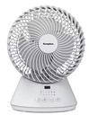 EuropAce 6-Inch Desk Fan with Digital Control (EDF5631DWH) White