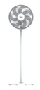 Midea 16 Inches Stand Fan MS1618W White
